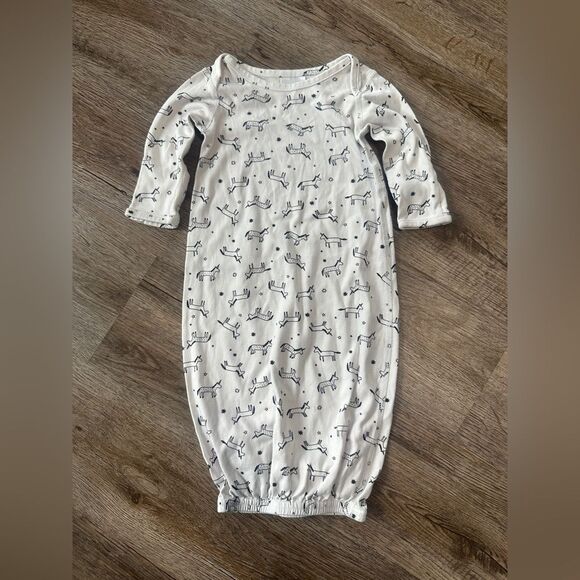 Hanna Andersson 50cm 0-3 months Long Sleeve Sleeper Unicorn Sleep Sack Baby Girl - Picture 1 of 4